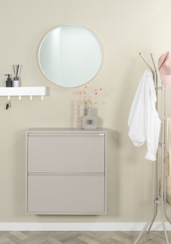 SPINDER DESIGN Billy 2 skoskab, m. 2 lger - silky taupe stl