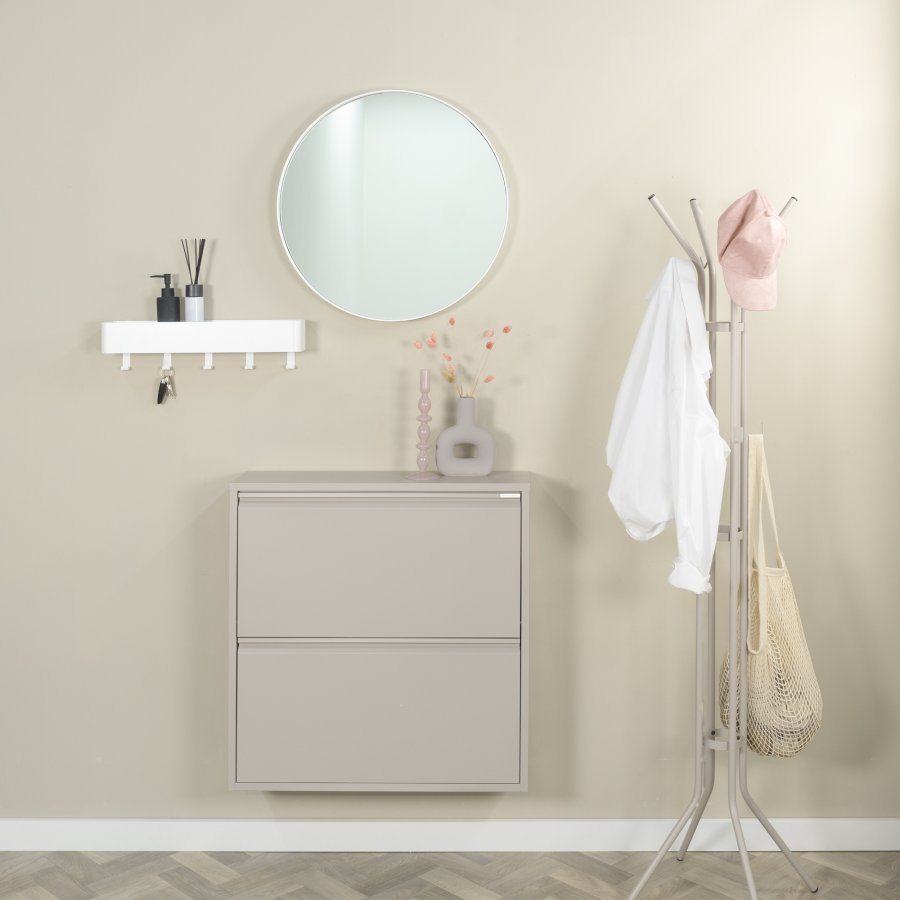 SPINDER DESIGN Billy 2 skoskab, m. 2 lger - silky taupe stl