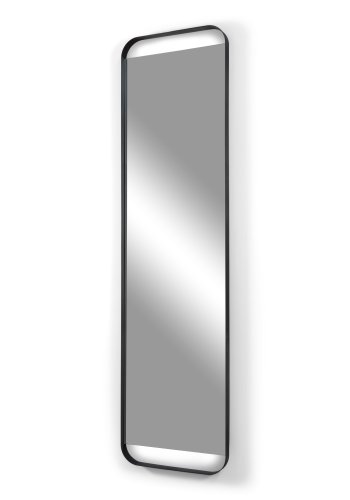 SPINDER DESIGN Rex L vgspejl, rektangulr - spejlglas og sort stl (175x46)