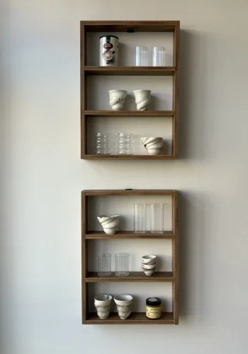 NORDVÄRK PR1 vghylde, m. 3 rum - brun melamin