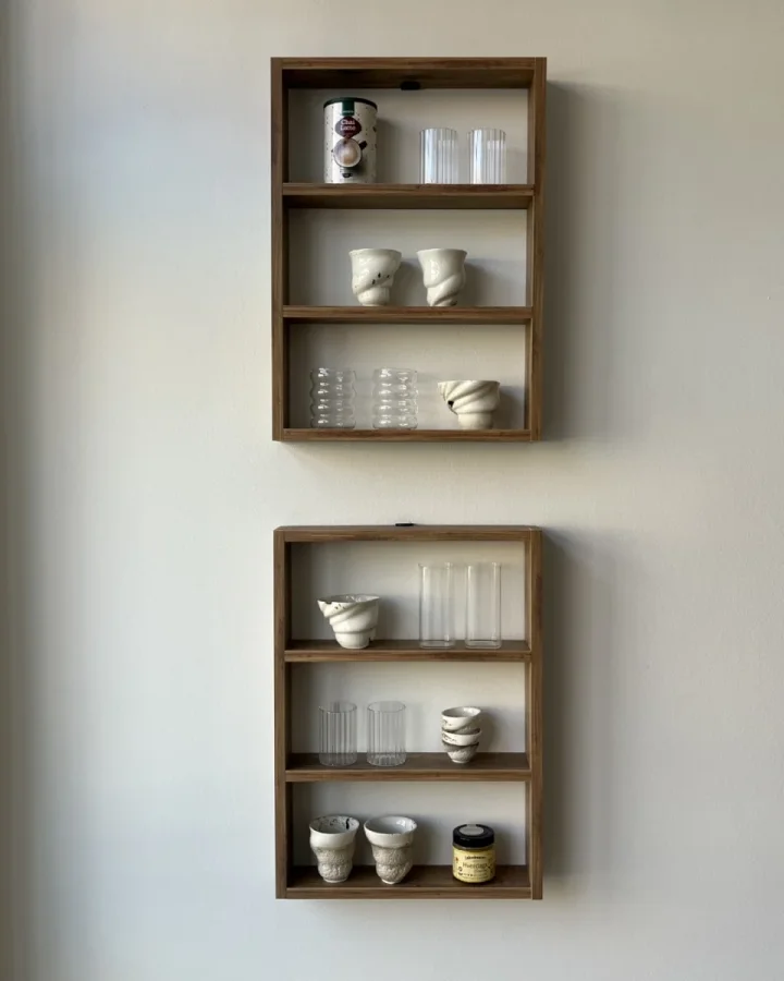 NORDVÄRK PR1 vghylde, m. 3 rum - brun melamin