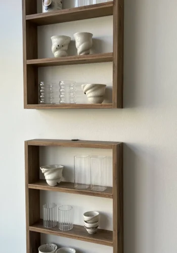 NORDVÄRK PR1 vghylde, m. 3 rum - brun melamin