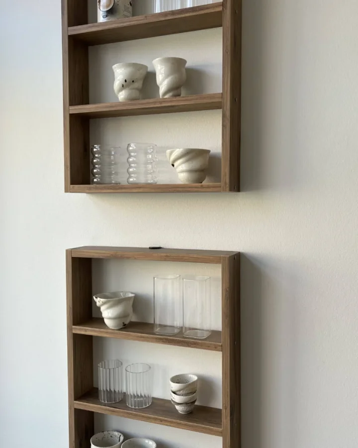 NORDVÄRK PR1 vghylde, m. 3 rum - brun melamin