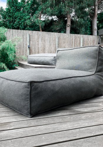 TROISPOMMESHOME Edge solseng, inkl. cover - melange stof (L:175cm)