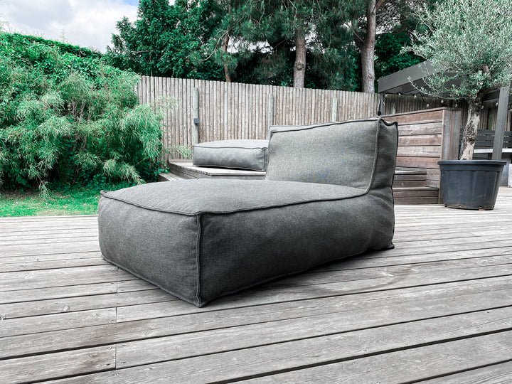 TROISPOMMESHOME Edge solseng, inkl. cover - melange stof (L:175cm)