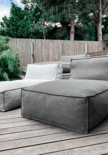 TROISPOMMESHOME Edge solseng, inkl. cover - melange stof (L:175cm)