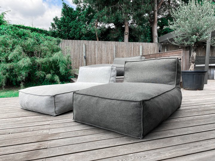 TROISPOMMESHOME Edge solseng, inkl. cover - melange stof (L:175cm)