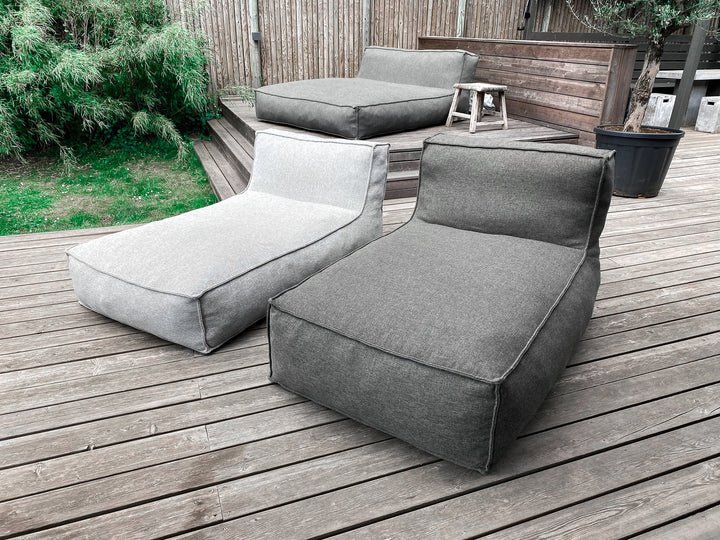 TROISPOMMESHOME Edge solseng, inkl. cover - melange stof (L:175cm)