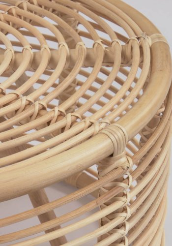 KAVE HOME Kohana sofabord, rund - natur rattan (66)