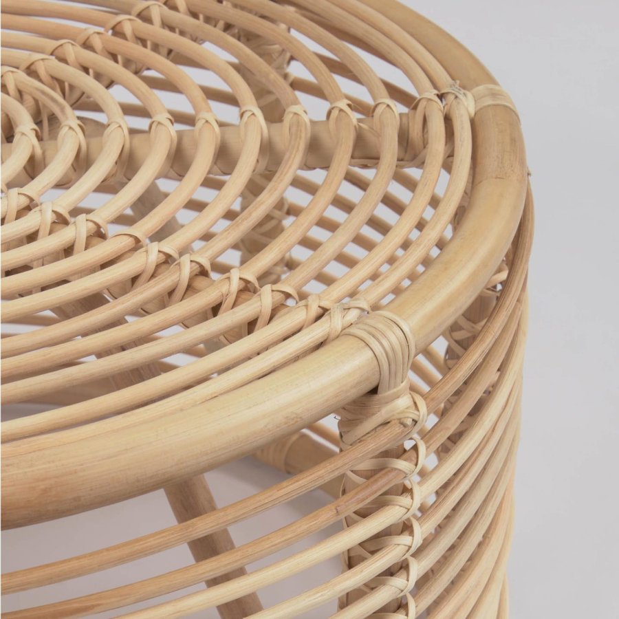 KAVE HOME Kohana sofabord, rund - natur rattan (66)