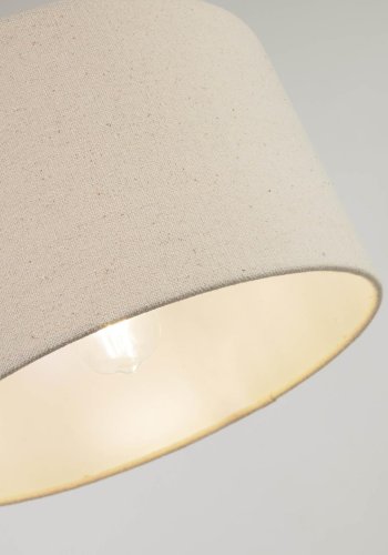 KAVE HOME Nazli lampeskrm - beige hr og metal (40)