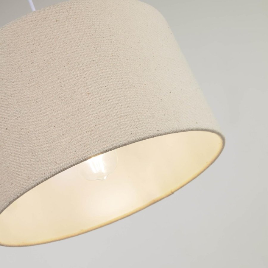 KAVE HOME Nazli lampeskrm - beige hr og metal (40)