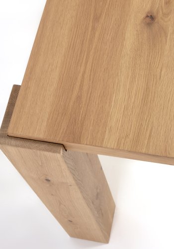 KAVE HOME Deyanira spisebord, rektangulr - natur egefinér og egetr (200x100)