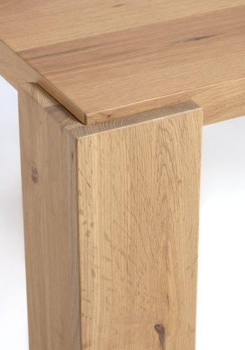 KAVE HOME Deyanira spisebord, rektangulr - natur egefinér og egetr (160x90)