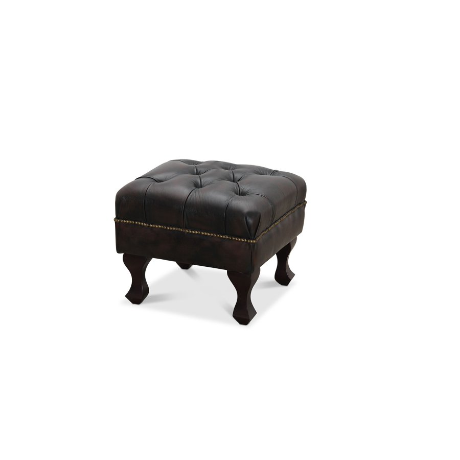 HAGA Aberdeen skammel - brun lder PU