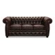 HAGA Liverpool 3 chesterfield sofa - oxblod lder