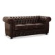 HAGA Liverpool 3 chesterfield sofa - oxblod lder
