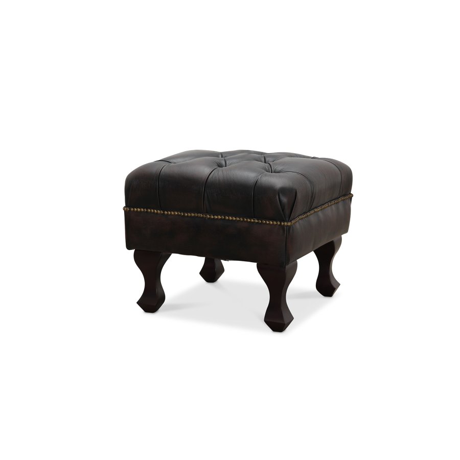 HAGA Aberdeen skammel - brun lder PU