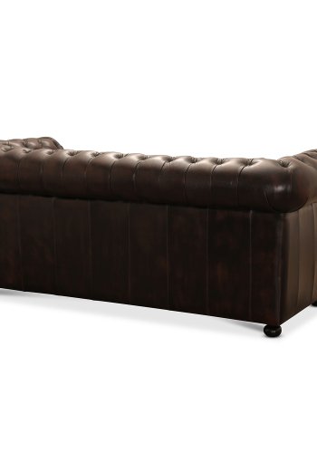 Liverpool 3 personer chesterfield sofa - brun