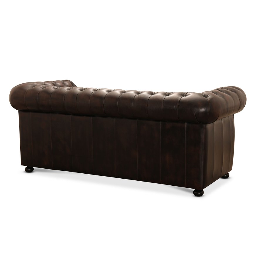 Liverpool 3 personer chesterfield sofa - brun
