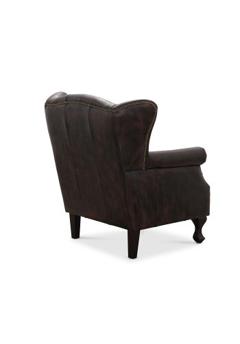 HAGA Aberdeen chesterfield lnestol - brunt lder