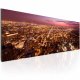 ARTGEIST Flight over Chicago billede - multifarvet canvas print (40x120)
