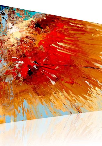 ARTGEIST Explosion billede - multifarvet bomuldslrred/akrylfarver (60x90)