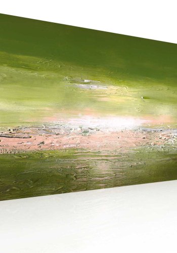 ARTGEIST bent hav billede - multifarvet bomuldslrred/akrylfarver (60x120)