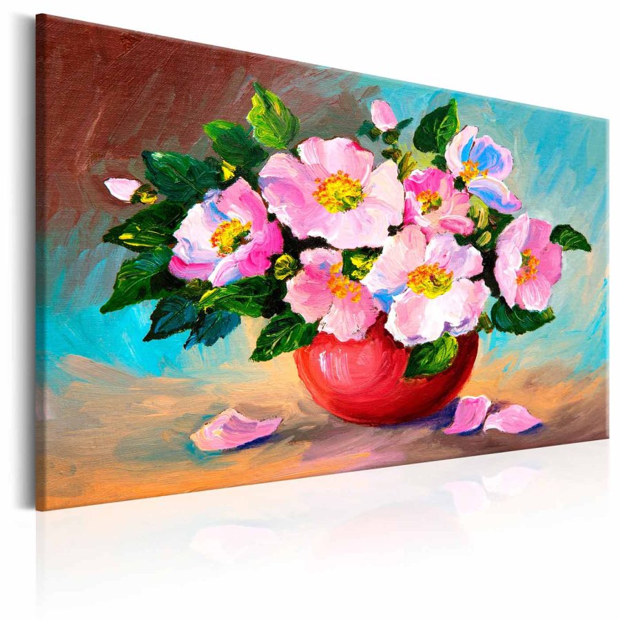 ARTGEIST Spring Bunch billede - multifarvet bomuldslrred/akrylfarver, 2 strrelser