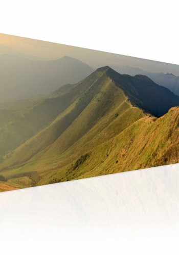 ARTGEIST Mountains at sunset billede - multifarvet canvas print (40x120)