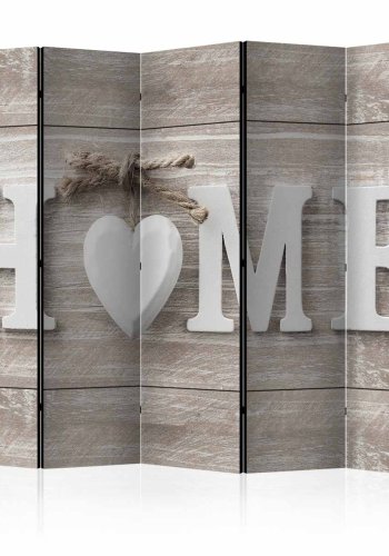 ARTGEIST Home and heart rumdeler - natur/hvid print (172x225)