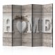 ARTGEIST Home and heart rumdeler - natur/hvid print (172x225)