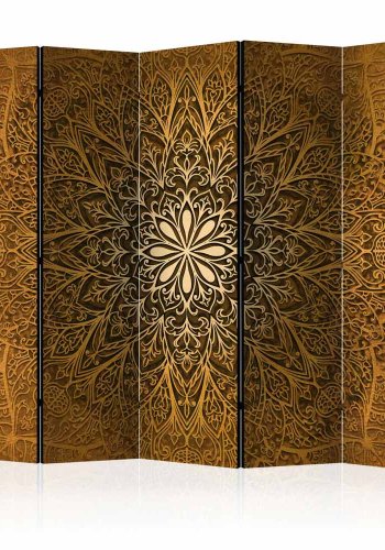 ARTGEIST Sacred Circle II rumdeler - guld/brun print (172x225)