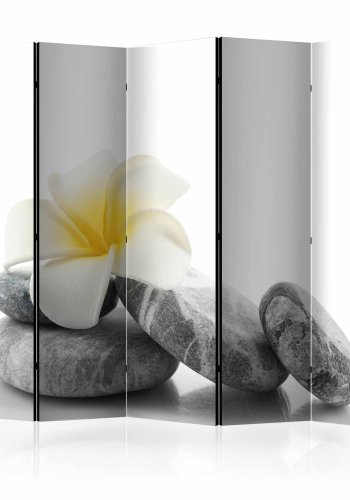 ARTGEIST White Lotus II rumdeler - gr/hvid/gul print (172x225)