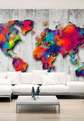 ARTGEIST Concrete World fototapet - multifarvet print (210x300)