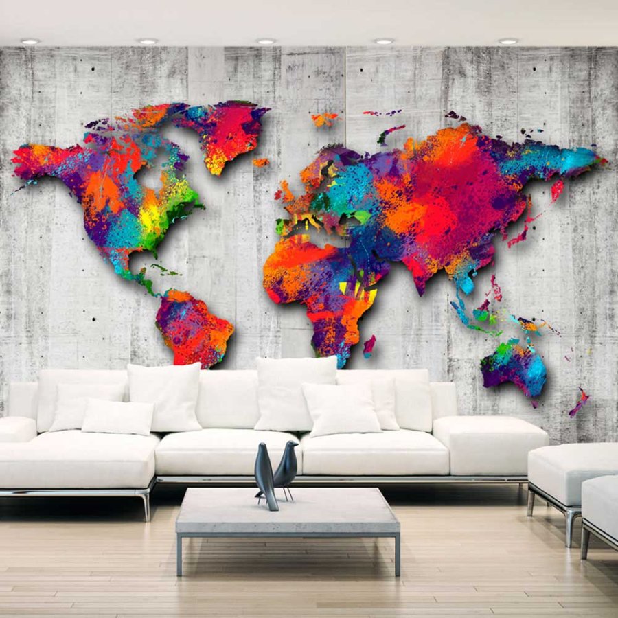 ARTGEIST Concrete World fototapet - multifarvet print (210x300)