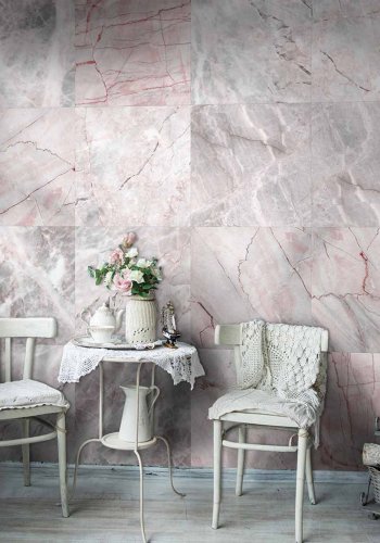 ARTGEIST Constancy in feelings fototapet - gr/lyserd print (1000x50)