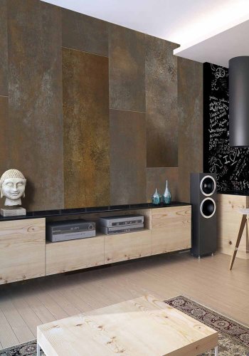 ARTGEIST Golden Basilisk fototapet - guld/brun print (1000x50)