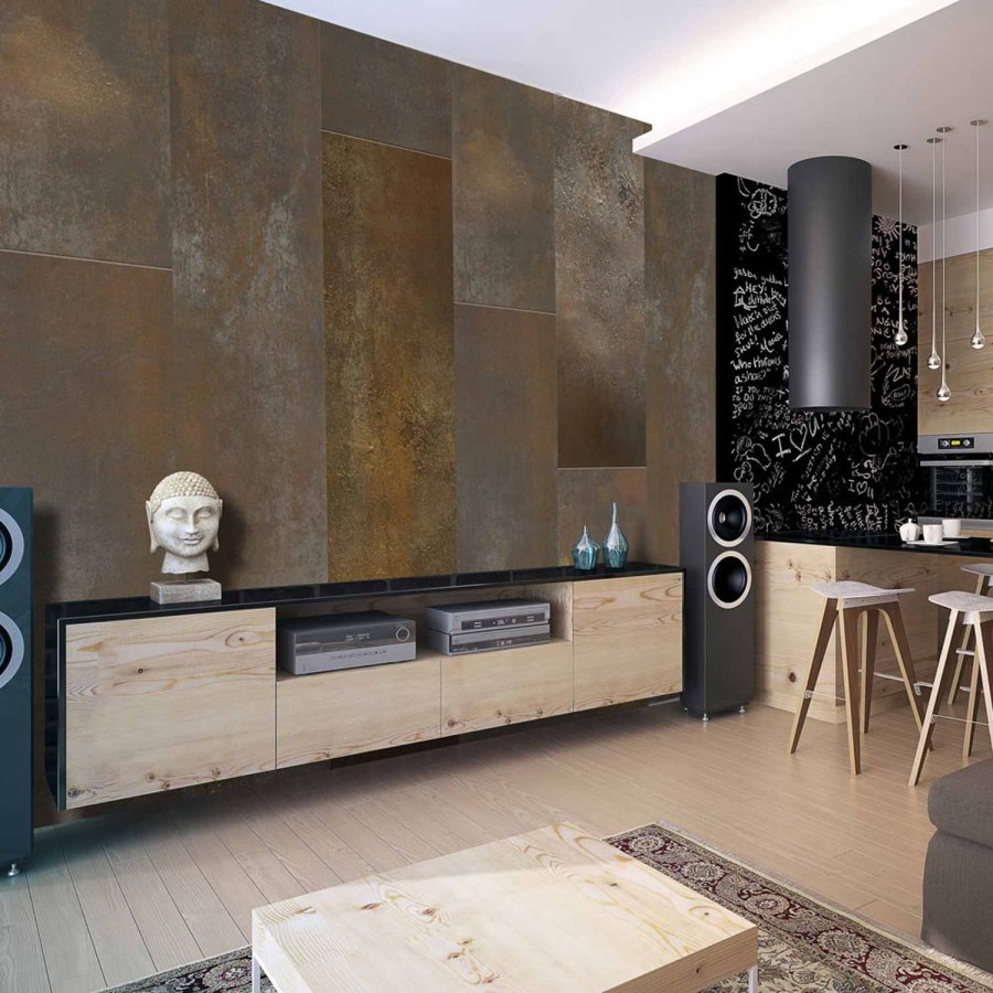 ARTGEIST Golden Basilisk fototapet - guld/brun print (1000x50)