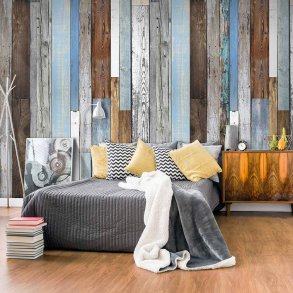 ARTGEIST Old Beauty fototapet - bl/gr/brun print (1000x50)