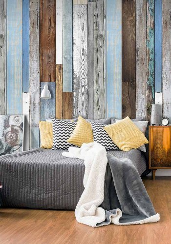 ARTGEIST Old Beauty fototapet - bl/gr/brun print (1000x50)