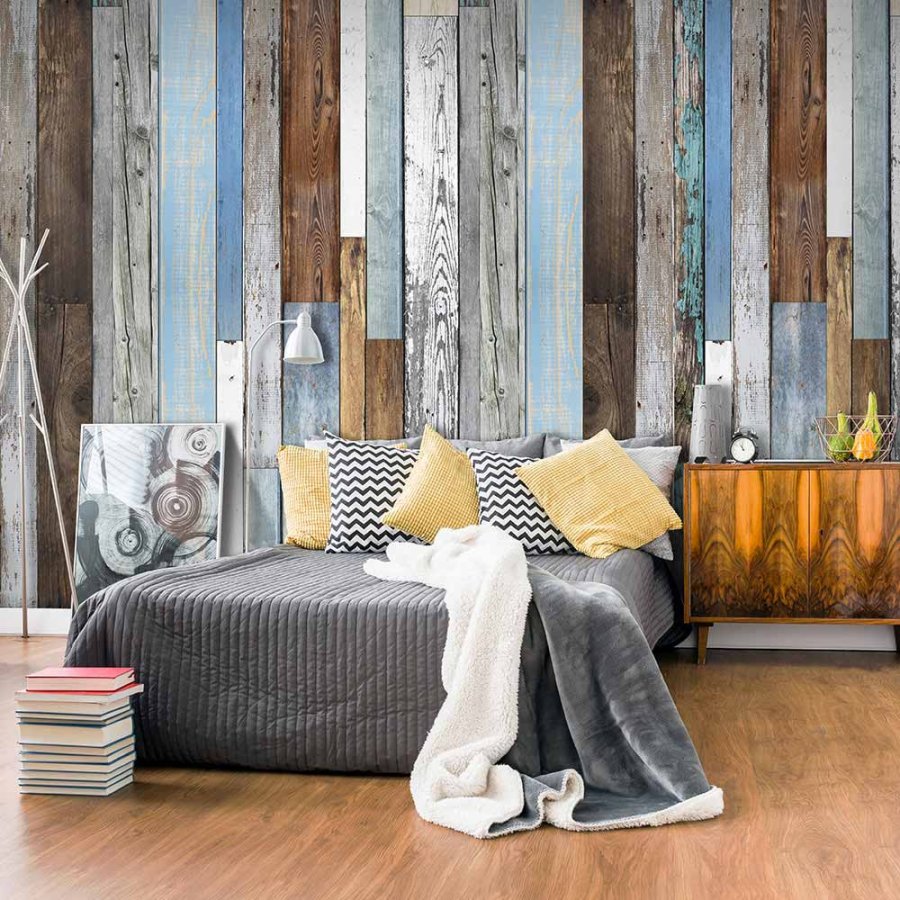 ARTGEIST Old Beauty fototapet - bl/gr/brun print (1000x50)