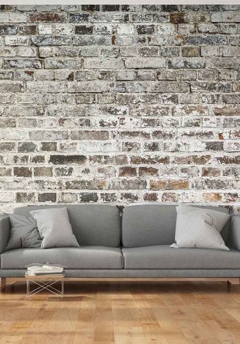 ARTGEIST Old Walls fototapet - gr/brun print (105x150)