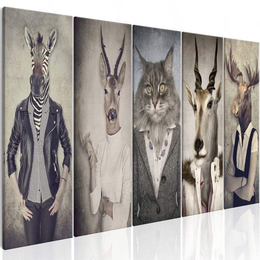 ARTGEIST Animal Masks I billede - multifarvet print, 2 strrelser