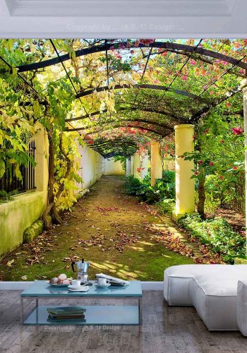 ARTGEIST Pergola fototapet - multifarvet print (105x150)