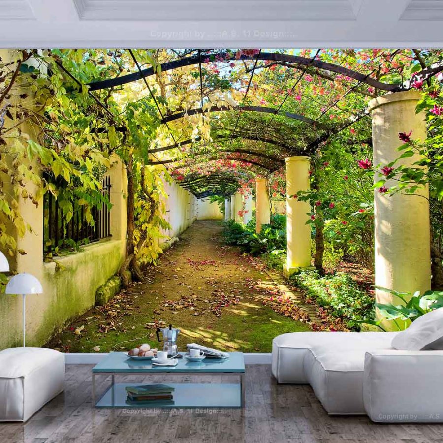 ARTGEIST Pergola fototapet - multifarvet print (105x150)