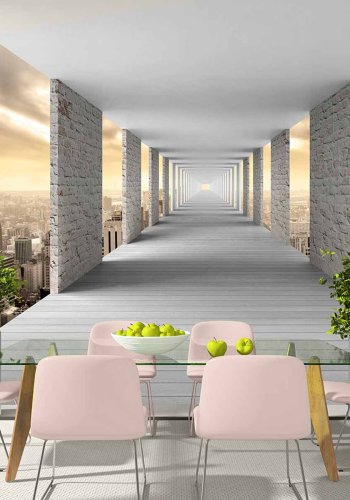 ARTGEIST Skyward Corridor fototapet - multifarvet print (105x150)