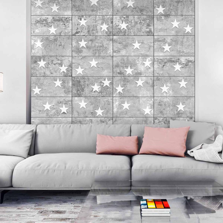 ARTGEIST Stars On Concrete fototapet - gr print (1000x50)