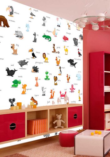 ARTGEIST Animals fototapet til brn - multifarvet print (309x400)