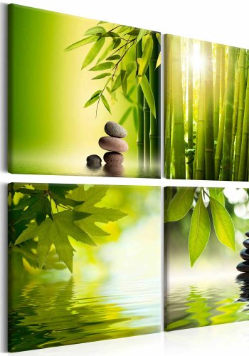 ARTGEIST Peace billede - grn/gul print, 2 strrelser